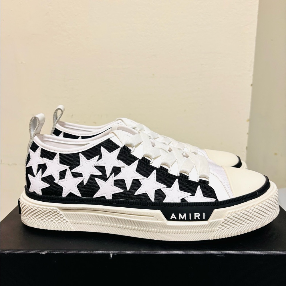 Amiri Black and White Star Sneakers